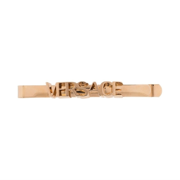 Versace logo lettering hair clip